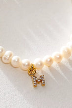 Load image into Gallery viewer, Pretty Little Pearl Initial Gold Bracelet
