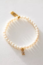 Load image into Gallery viewer, Pretty Little Pearl Initial Gold Bracelet
