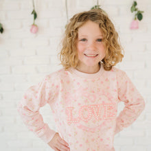 Load image into Gallery viewer, Pink Rose Love Patch Sweatshirt
