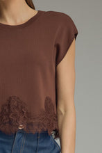 Load image into Gallery viewer, The Rutherford Lace Trim Knit Top

