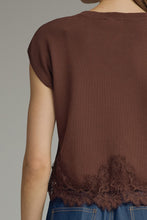 Load image into Gallery viewer, The Rutherford Lace Trim Knit Top
