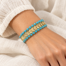 Load image into Gallery viewer, Greek Coin Beaded Bracelet
