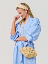 Load image into Gallery viewer, Shell Natural Straw Cross-Body Bag
