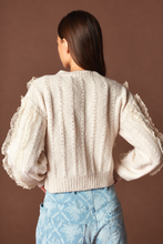 Load image into Gallery viewer, The Colette Lace &amp; Bow Ruffle Cardigan
