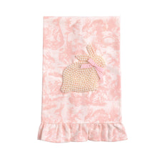 Load image into Gallery viewer, Pearl Bunny Toile Kitchen Towel
