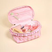 Load image into Gallery viewer, Oh So Fancy Pink Glam &amp; Go Quilted Cosmetic Bag
