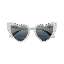 Load image into Gallery viewer, Bride To Be Pearl Heart Sunglasses
