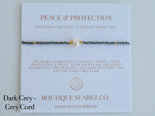 Load image into Gallery viewer, Rena Pearl Peace &amp; Protection Carded Bracelet
