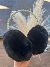 Load image into Gallery viewer, Faux Fur Statement Pearl Headband Earmuffs
