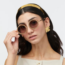 Load image into Gallery viewer, Gold Fossil Shell Sunglasses
