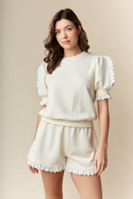Load image into Gallery viewer, Pretty Little Eyelet Trim Quilted Set
