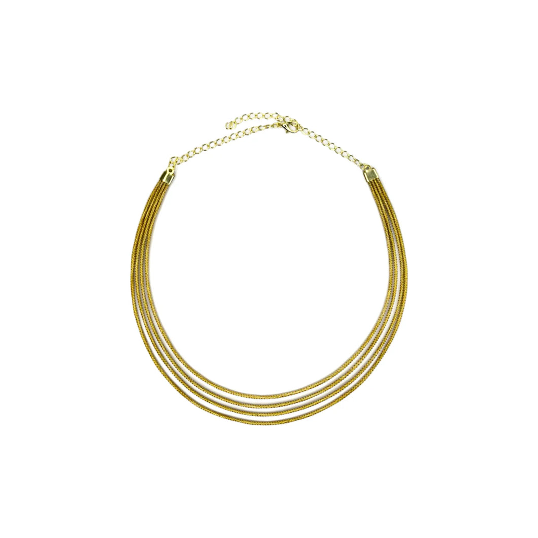 Golden Grass Four Elements Choker Necklace