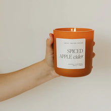 Load image into Gallery viewer, Spiced Apple Cider 15oz Matte Soy Candle
