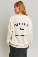 Load image into Gallery viewer, &quot;Espresso Martini Club&quot; Long Sleeve Crewneck Sweashirt
