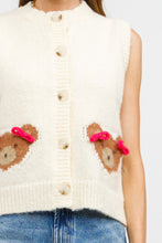 Load image into Gallery viewer, The Pretty Little Teddy Bear Sweater Vest Top
