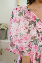 Load image into Gallery viewer, La Vie En Rose Floral Organza Mini Dress

