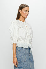 Load image into Gallery viewer, The Emi Embroidered Eyelet Blouse
