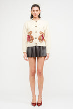 Load image into Gallery viewer, The Pretty Little Teddy Bear Cardigan Sweater
