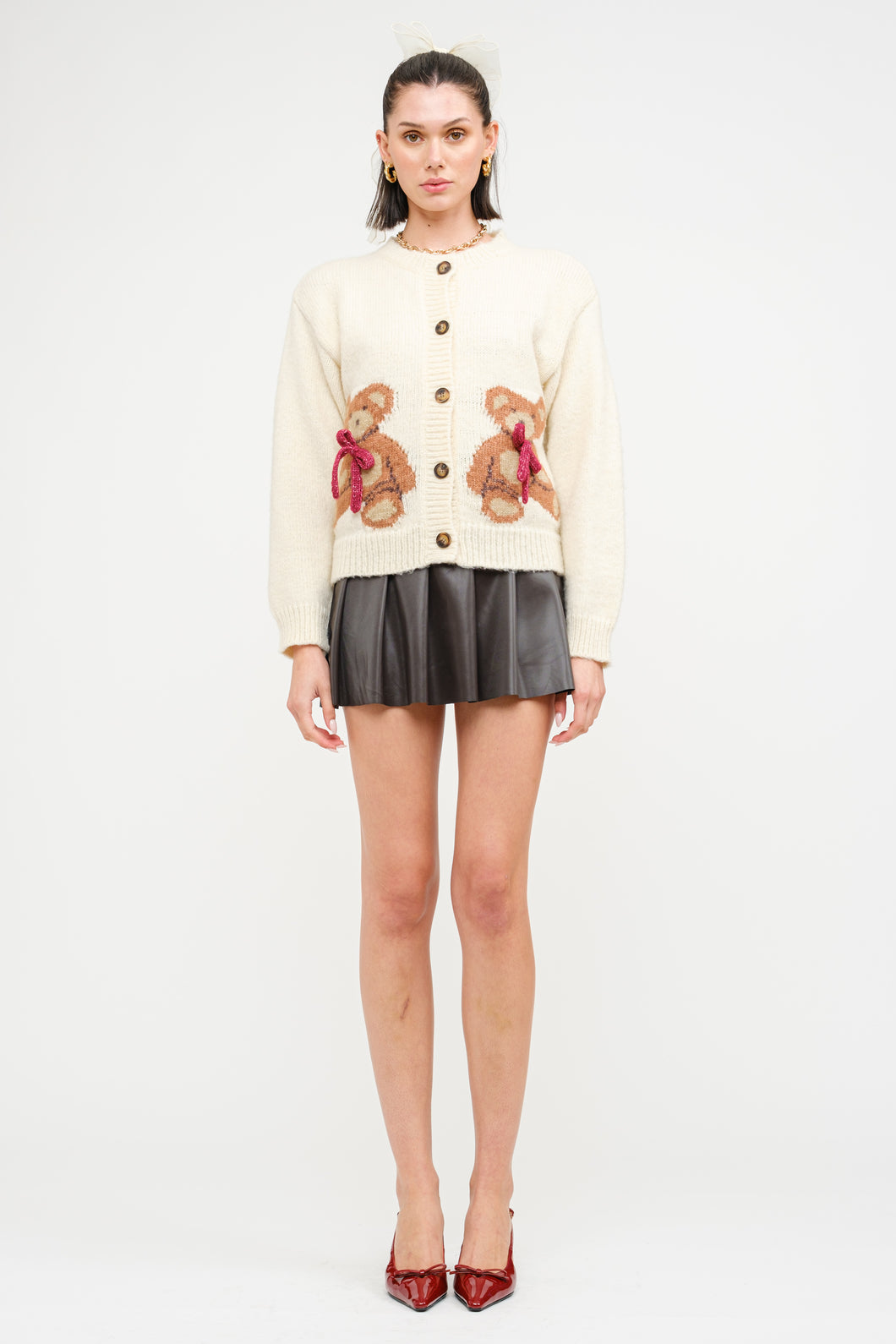 The Pretty Little Teddy Bear Cardigan Sweater