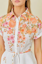 Load image into Gallery viewer, The Lyon Floral Print Waist Tie Mini Dress
