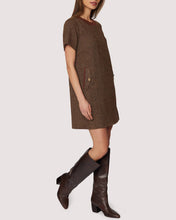 Load image into Gallery viewer, Fall Suede Herringbone 
Noble Embrace Mini Dress
