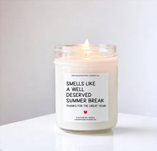 Load image into Gallery viewer, “Smells Like Summer Break” Soy Mini Candle

