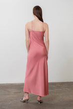 Load image into Gallery viewer, Rosette Halter Neckline Midi Dress
