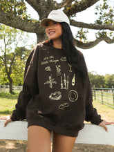 Load image into Gallery viewer, &quot;It&#39;s The Little Things&quot; Brown Sweatshirt
