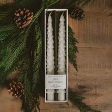 Load image into Gallery viewer, Cream Tree Taper Candles Set
