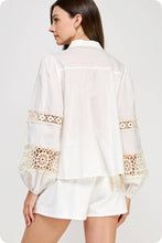 Load image into Gallery viewer, Crochet Macrame Lace Shirt and Shorts Set
