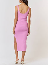 Load image into Gallery viewer, The Cannes Rosette Rib Knit Midi Sweater Dress
