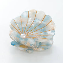 Load image into Gallery viewer, Pretty Little Pearl Seashell Claw Hair Clip
