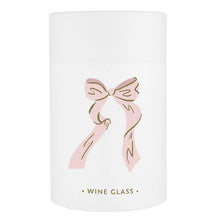 Load image into Gallery viewer, Pink Bow Stemless Wine Glass
