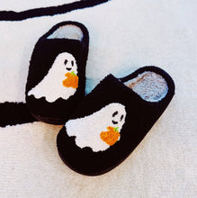 Load image into Gallery viewer, Spooky Ghost Cozy Slippers
