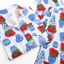 Load image into Gallery viewer, Ginger Jar Poinsettia Flannel PJ Set
