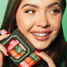 Load image into Gallery viewer, Poppy &amp; Pout Holiday Lip Balm Trio Ornament
