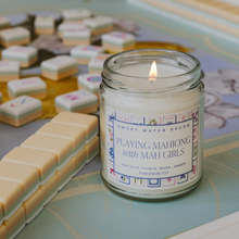 Load image into Gallery viewer, "Playing Mahjong with Mah Girls" 9oz Soy Candle
