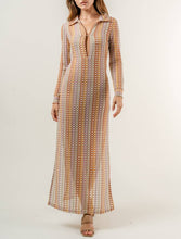 Load image into Gallery viewer, The Nikki Beach Long Sleeve Coverup Dress
