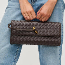 Load image into Gallery viewer, Ada Top Handle Woven East West Clutch Crossbody
