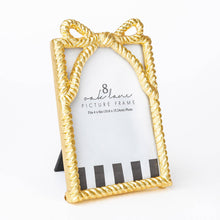 Load image into Gallery viewer, Pretty Little Gold Bow 4x6 Picture Frame
