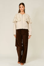 Load image into Gallery viewer, The Estate Teddy Detachable Crochet Cape Jacket
