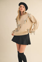 Load image into Gallery viewer, Pretty Little Striped Bow Sweater
