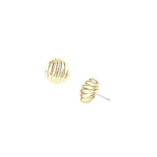 Load image into Gallery viewer, Eclipse Ball Gold Stud Earrings
