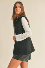 Load image into Gallery viewer, City Chic Black Tweed Vest
