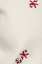 Load image into Gallery viewer, Candy Cane Embroidered Cardigan Sweater
