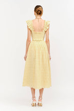 Load image into Gallery viewer, Fleur Butter Yellow Midi Dress
