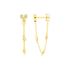 Load image into Gallery viewer, Marlowe Gold Chain Stud Earrings
