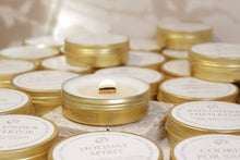 Load image into Gallery viewer, Cookies For Santa Gold Candle Tin
