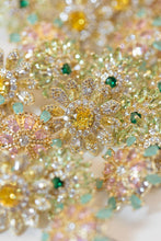 Load image into Gallery viewer, Dahlia Bloom Crystal Statement Studs
