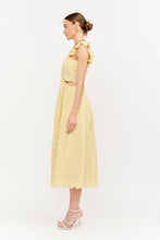 Load image into Gallery viewer, Fleur Butter Yellow Midi Dress
